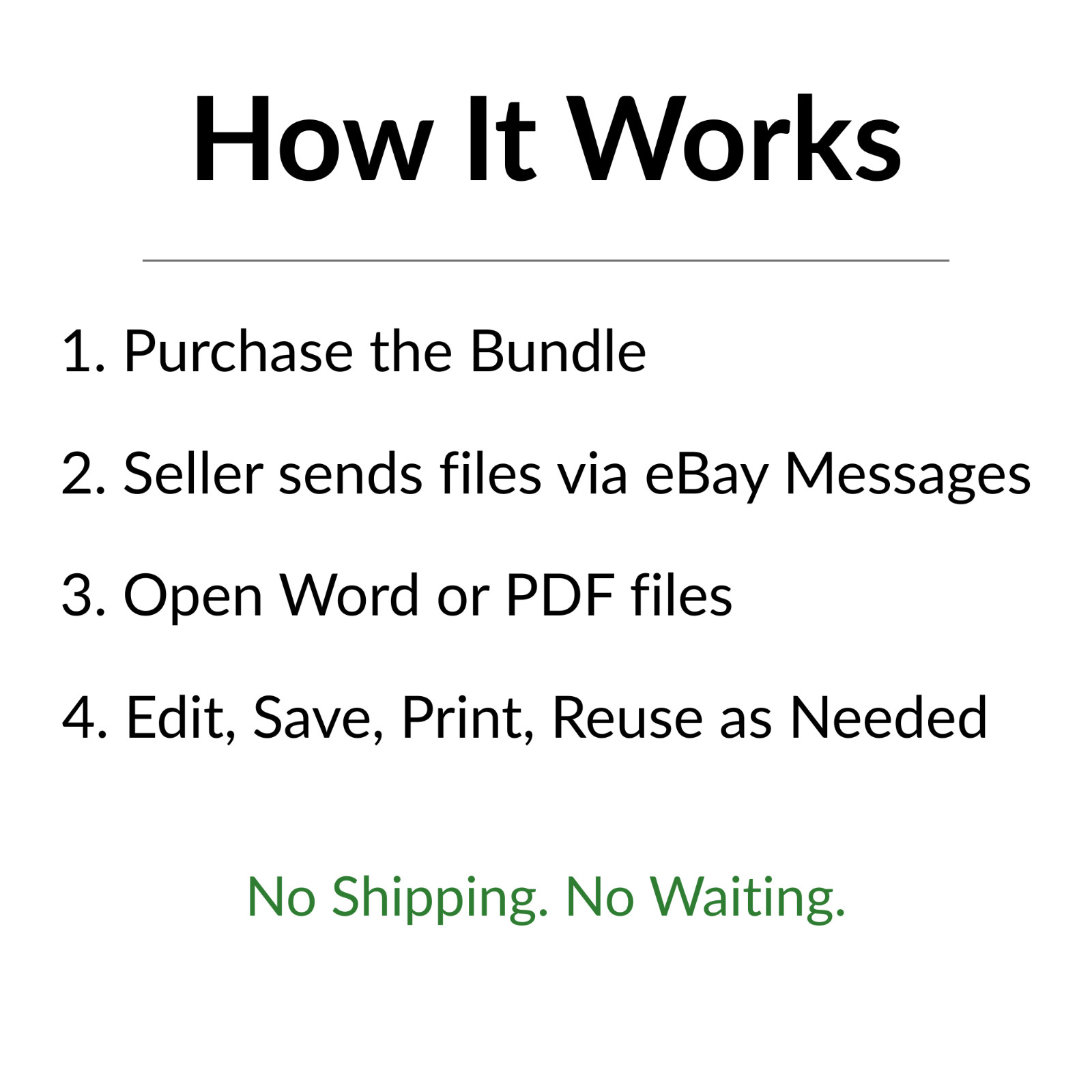 Editable Contractor Business Forms Bundle – Work Order, Invoice, Estimate & More