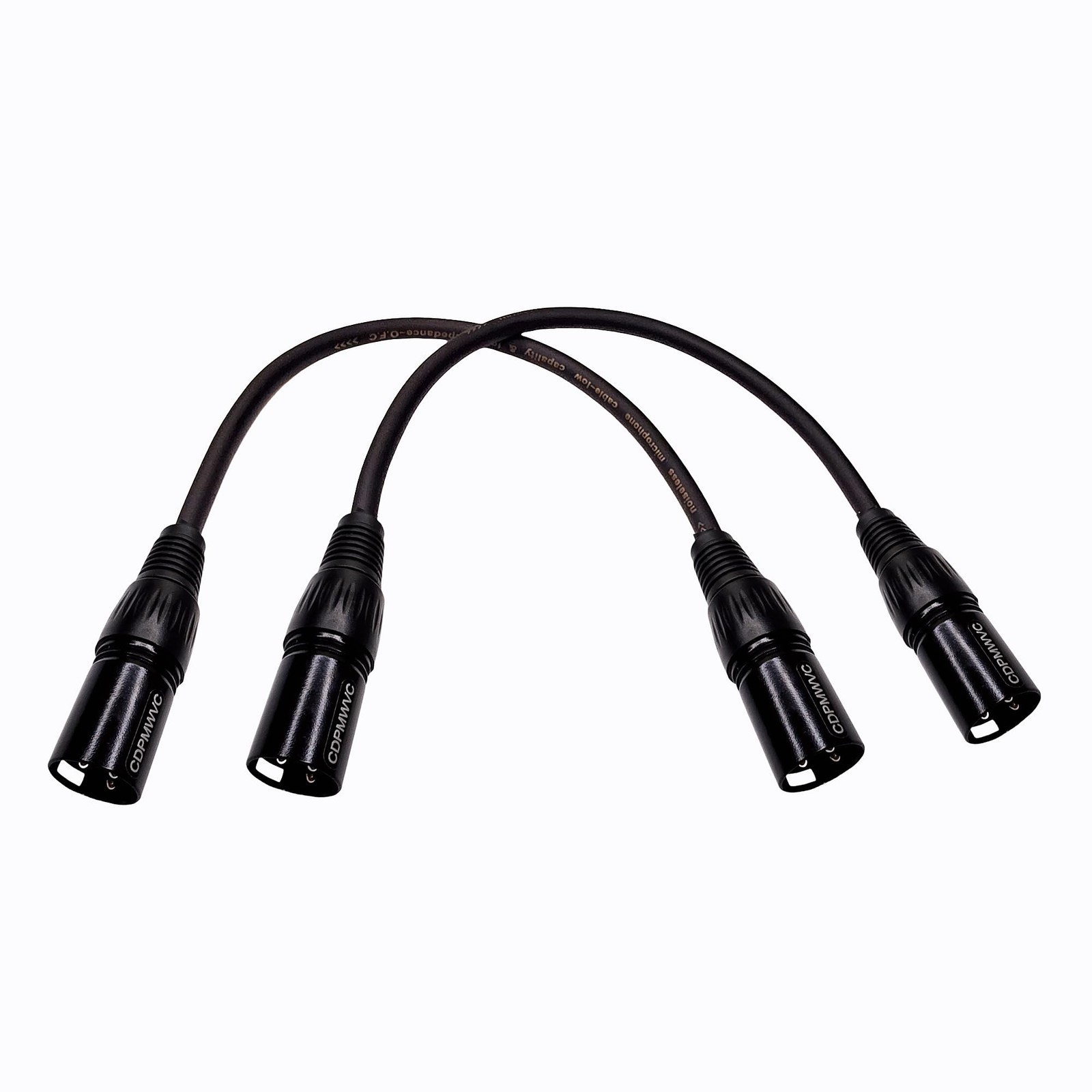 2 PCS XLR Cable Male to Male Professional Microphone Cord Studio DJ 1 FT