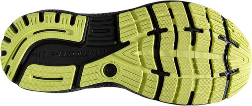 Brooks Men’s Ghost 16 Neutral Running Shoe 11, Primer/Grey/Lime