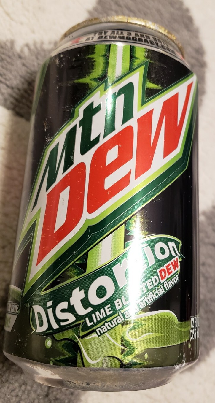 Mountain Dew 2010 Distortion Soda Dewmocracy Empty READ