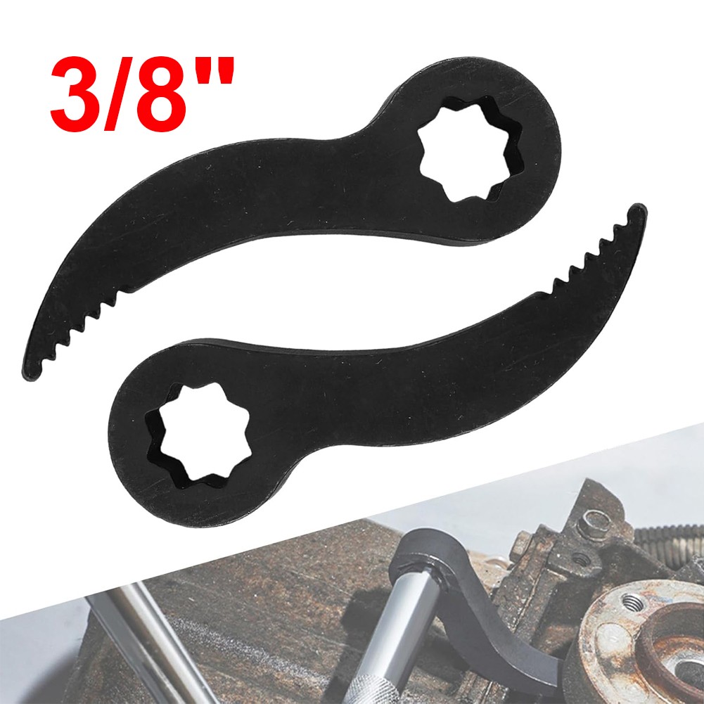 2PCS Crowbar Adapter Head Tool Adjustable Angle Head Pry Bar Fits 3/8" Ratchet