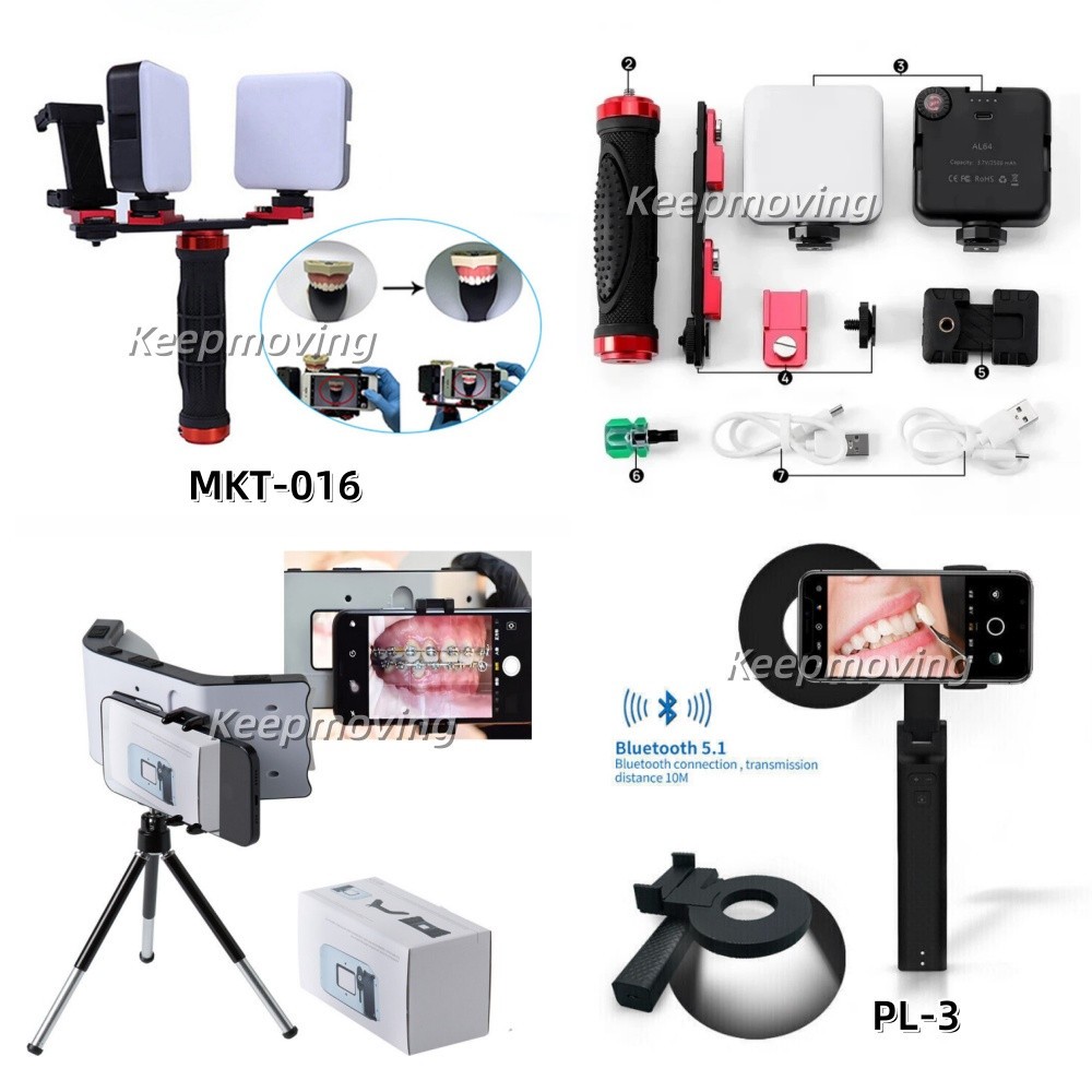 4 Types Dental Oral LED Background Lighting Flash Photography Mobile/Handle