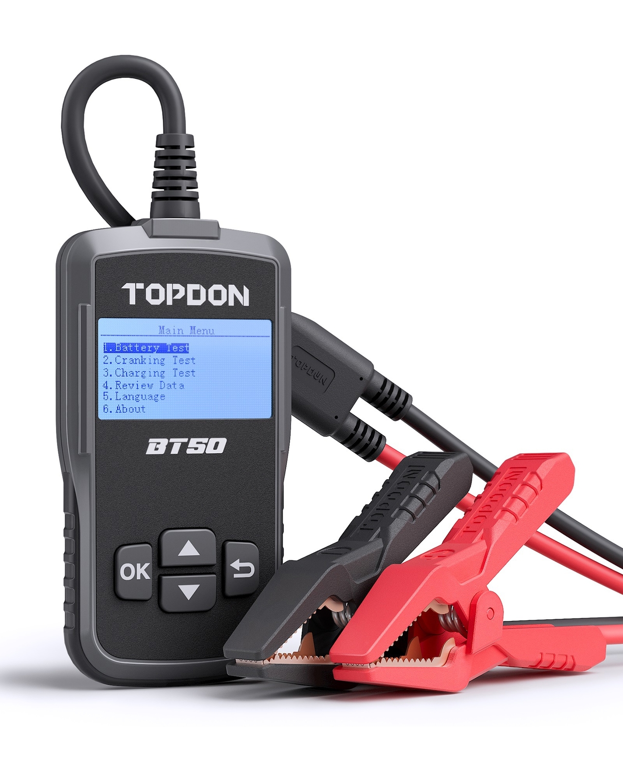 2026 TOPDON 12V Car Load Battery Tester Digital Analyzer Tester LCD Screen BT50