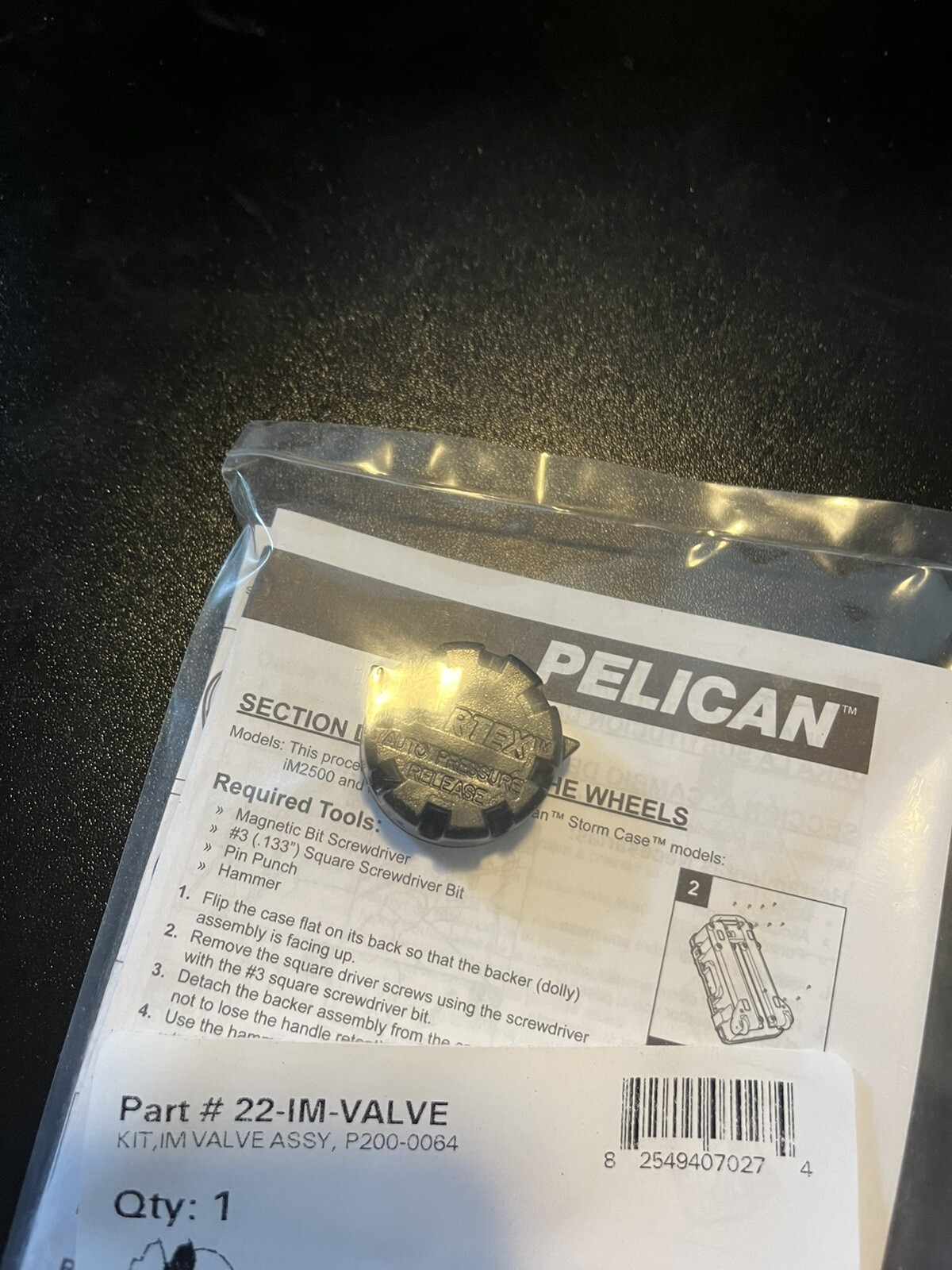 Pelican Case Pressure Relief Valve