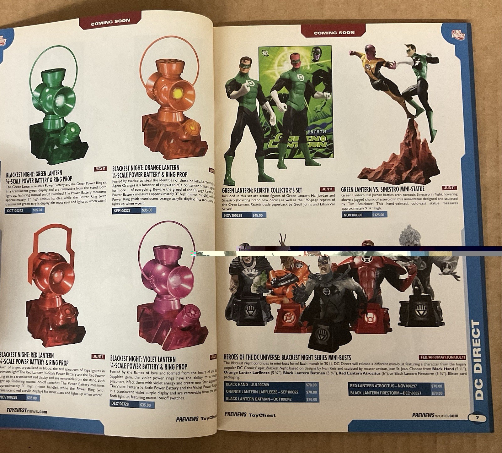 PREVIEWS TOY CHEST CATALOG (2011) Diamond Comic Distributors; New