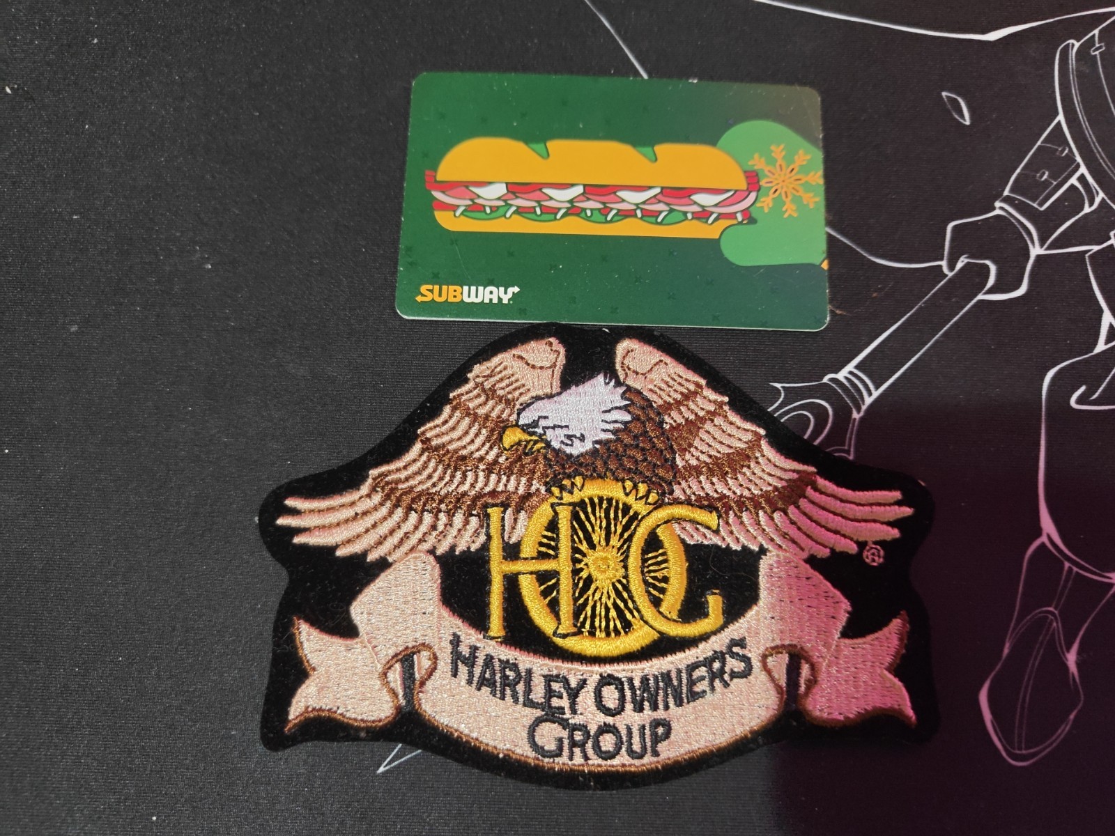 🔥 Large Harley Davidson Owners Group Patch Eagle Gold ~ HOG H.O.G. Motorcycle