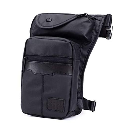 Outdoor Waist Pack Motorcycle Drop Leg Bag for Men Women Thigh Fanny #15Black