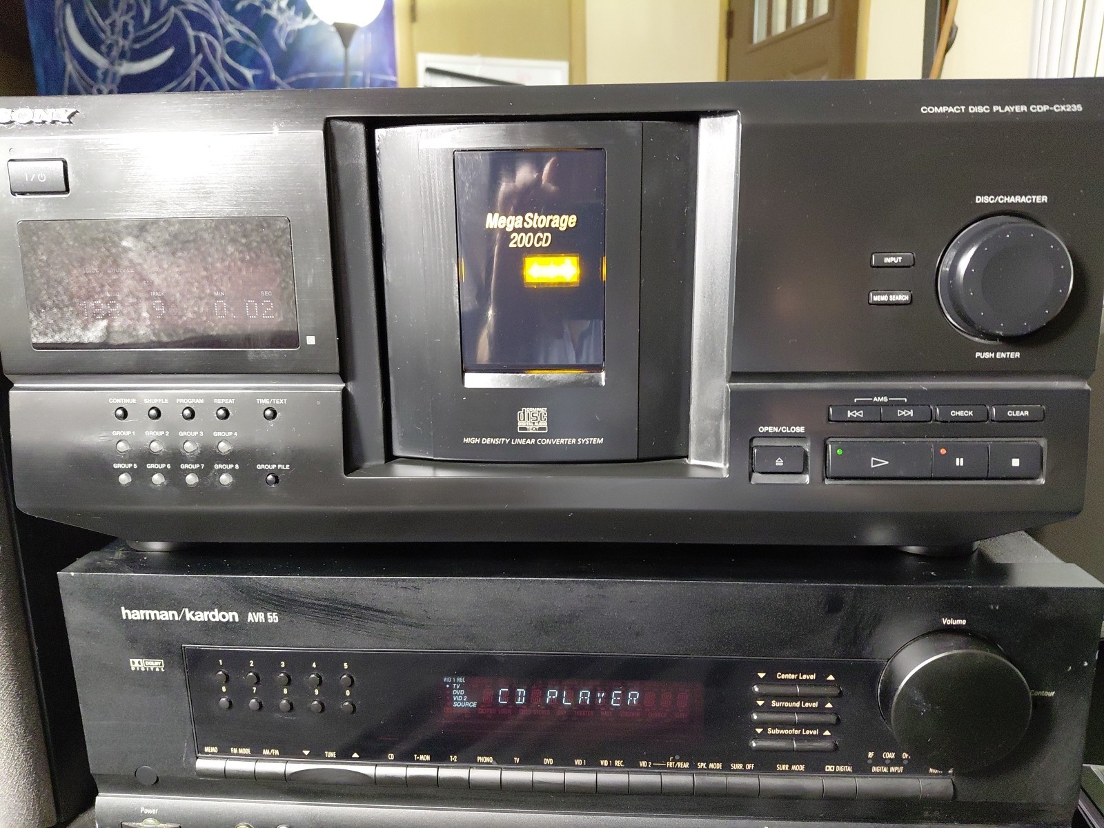 Sony CDP-CX235 200 CD Compact Disc Player Tested & Working No Remote~TESTED