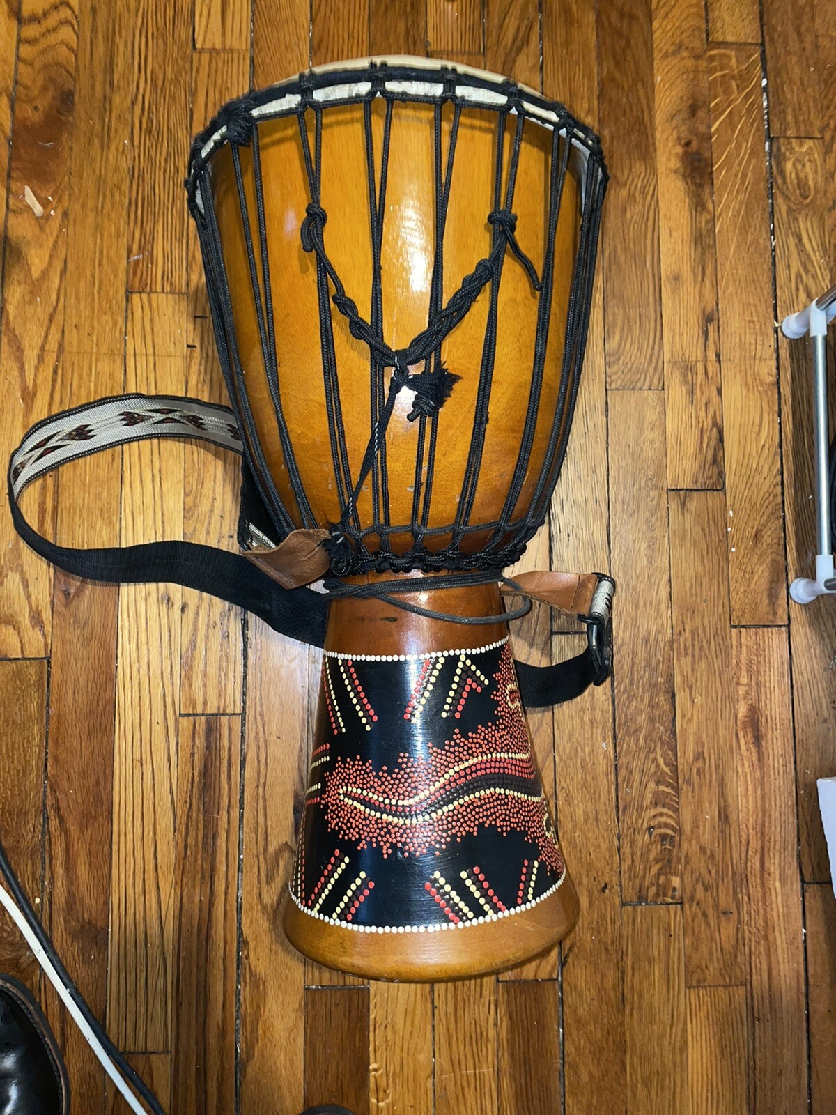 11” TOCA DJEMBE DRUM FREESTYLE LIGHTWEIGHT With Strap Lizard Design