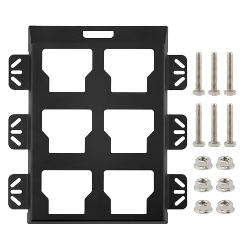 Mounting Plate Compatible with Milwauke-e Packout, 50Lbs Load Capacity Black