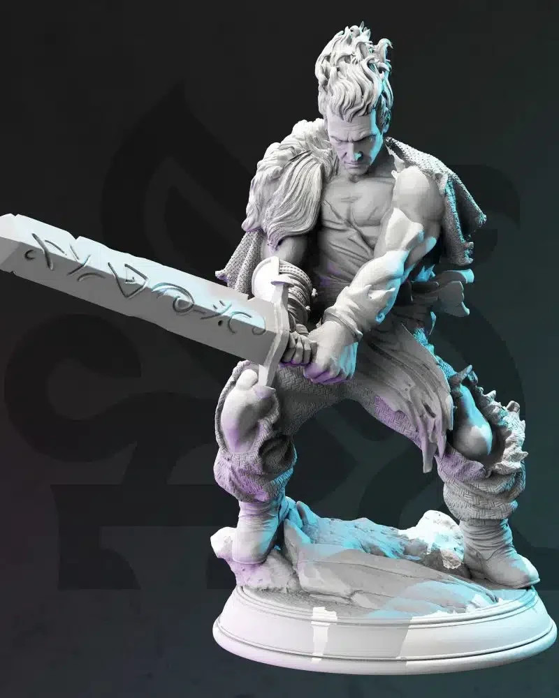 Dungeons & Dragons Human Hex Hunter Miniature - Gaius - DnD RPG Wargames