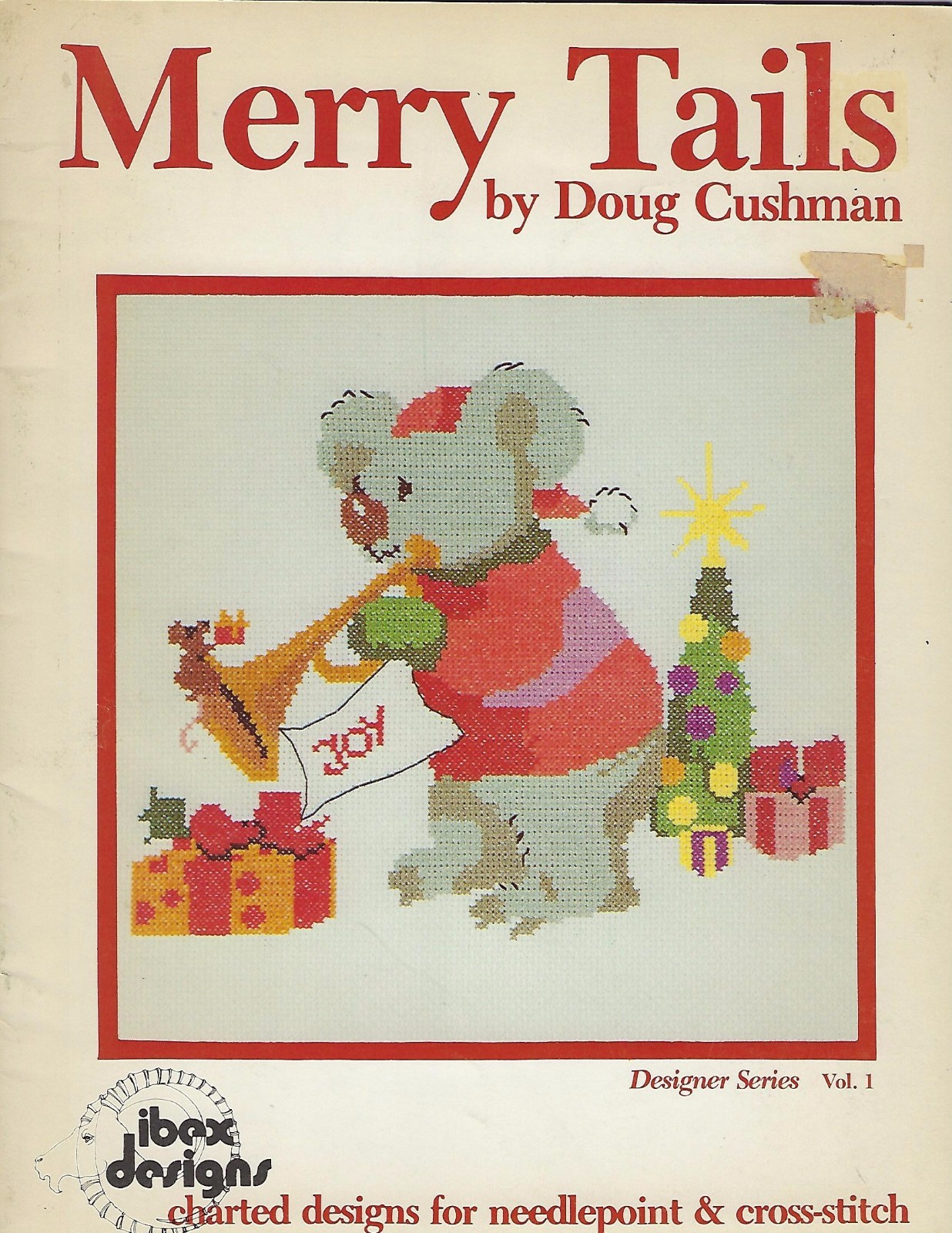 Merry Tails Charted Designs Patterns Needlepoint Cross-stitch Craft Book #2035