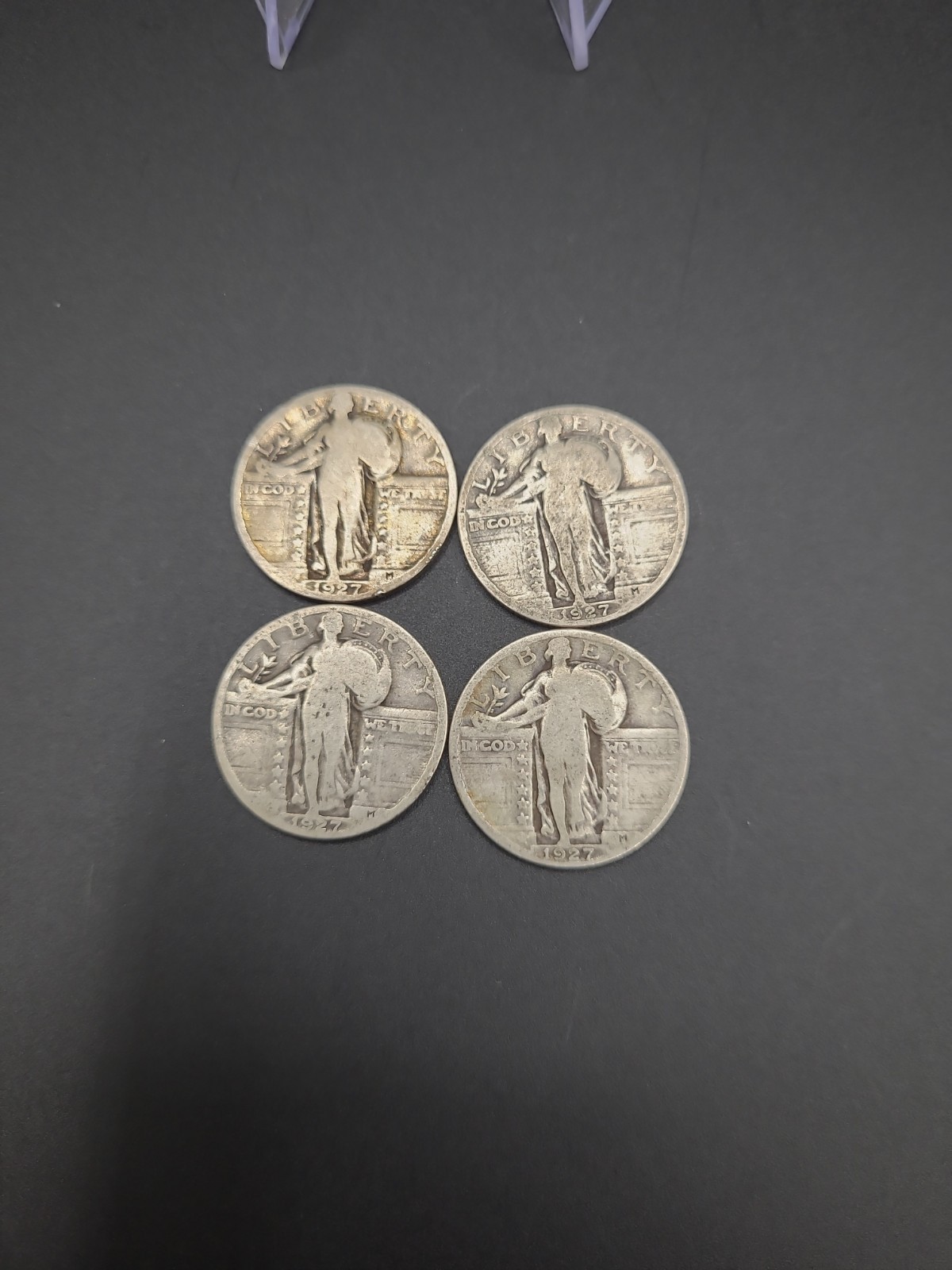 (4) 1927 Standing Liberty Quarters 90% Silver