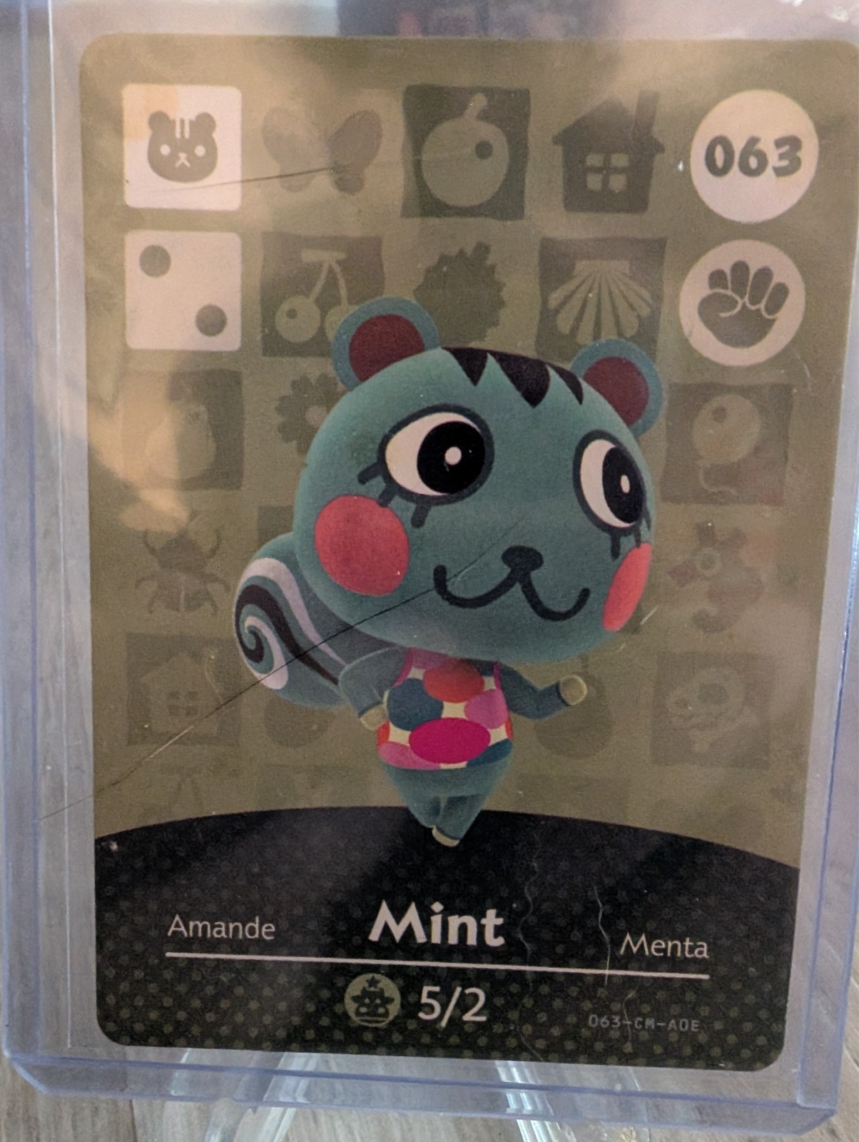 Animal Crossing amiibo card - 063 Mint