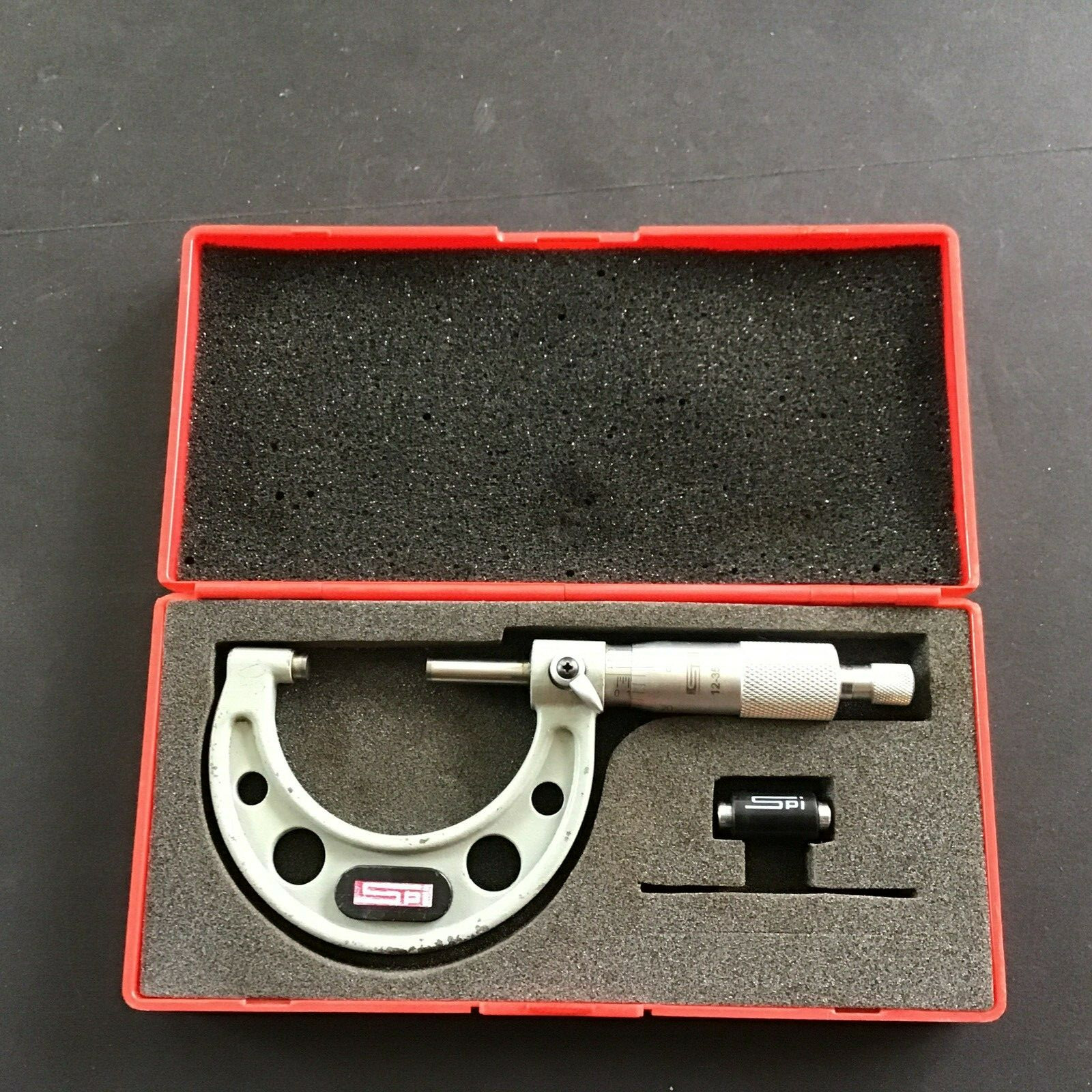 SPI 12-350-5, 0-1” Outside Micrometer with box 0.0001"
