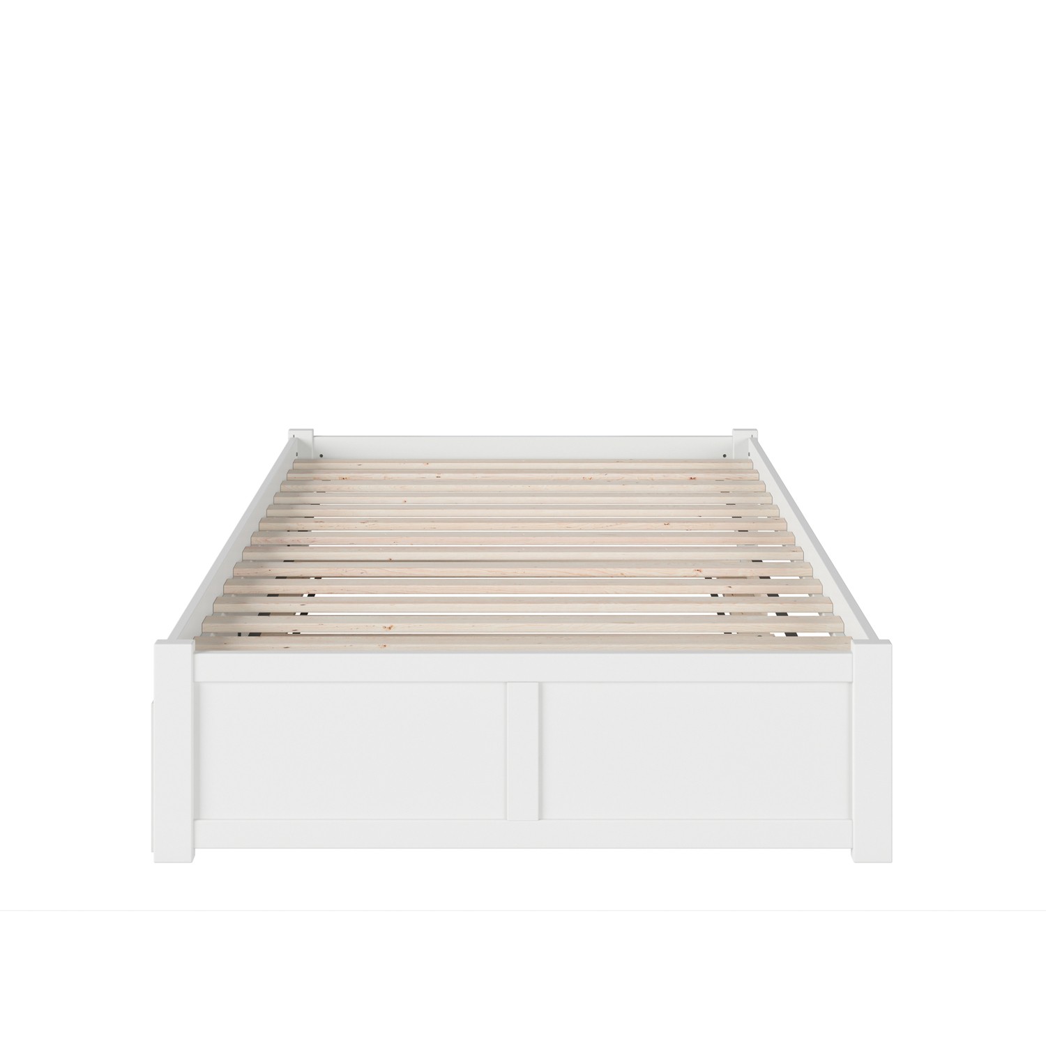 AFI Concord Full Platform Bed with Flat Panel Footboard and Turbo Charger with F