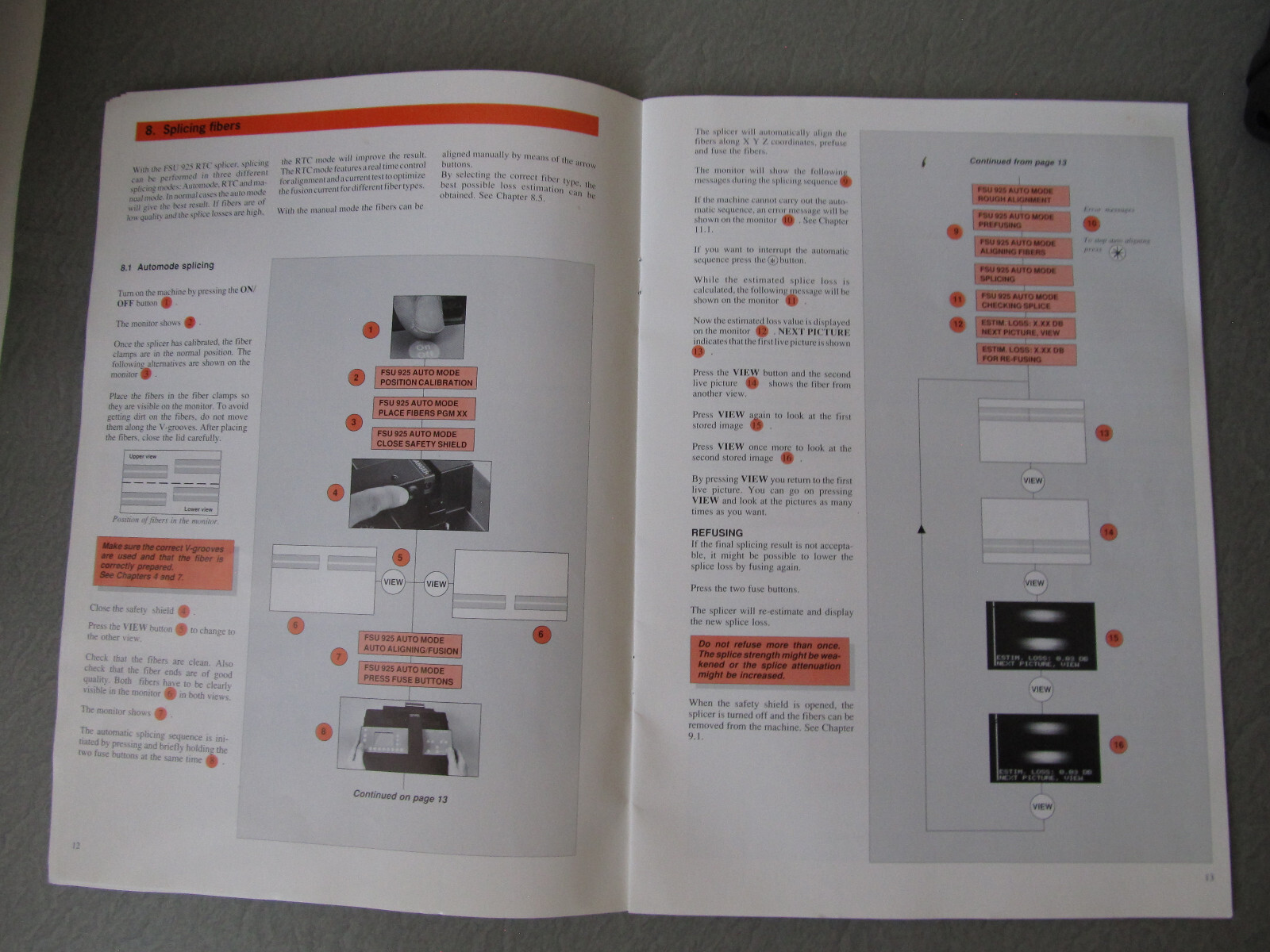 Ericsson FSU 925 RTC Fusion Splicer ****
