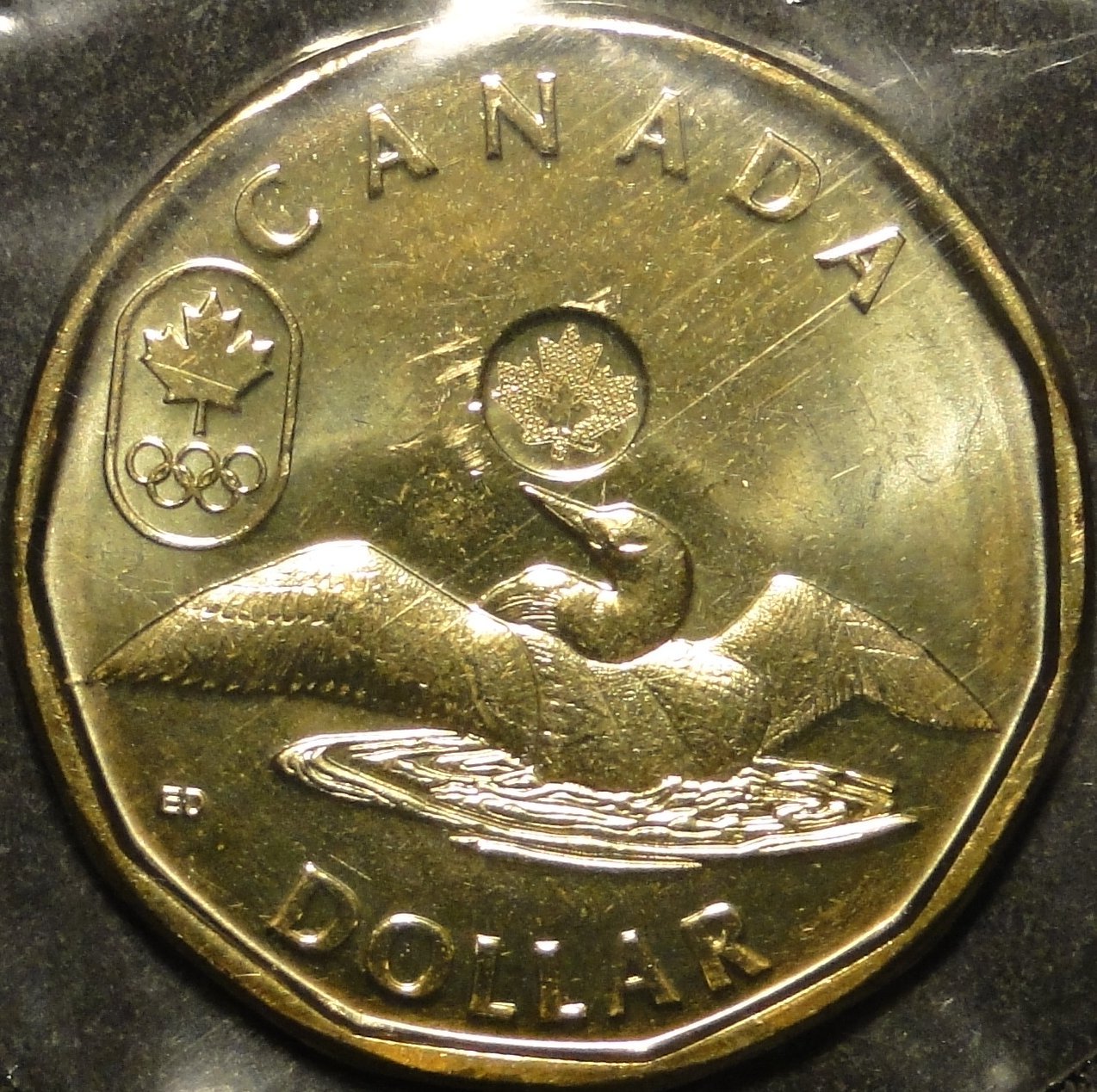 BU mint sealed Canada 2012 Lucky Loonie for Olympic $1 dollar coin