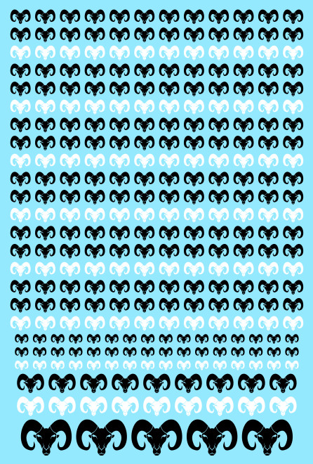A6 - Ram Heads Transfer Sheet