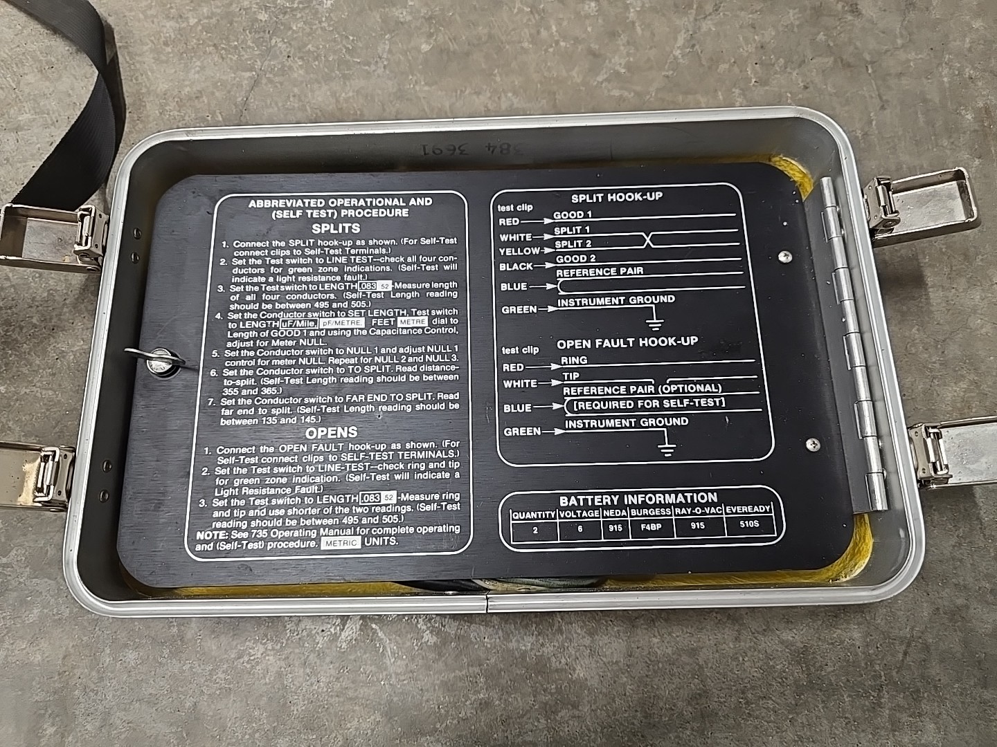 3M DYNATEL 735 Portable Open/Split Cable Fault Locator
