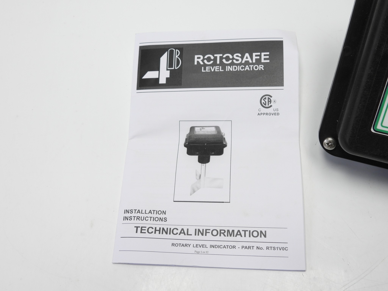 Rotosafe Level Indicator RTS1V0C 4B Components