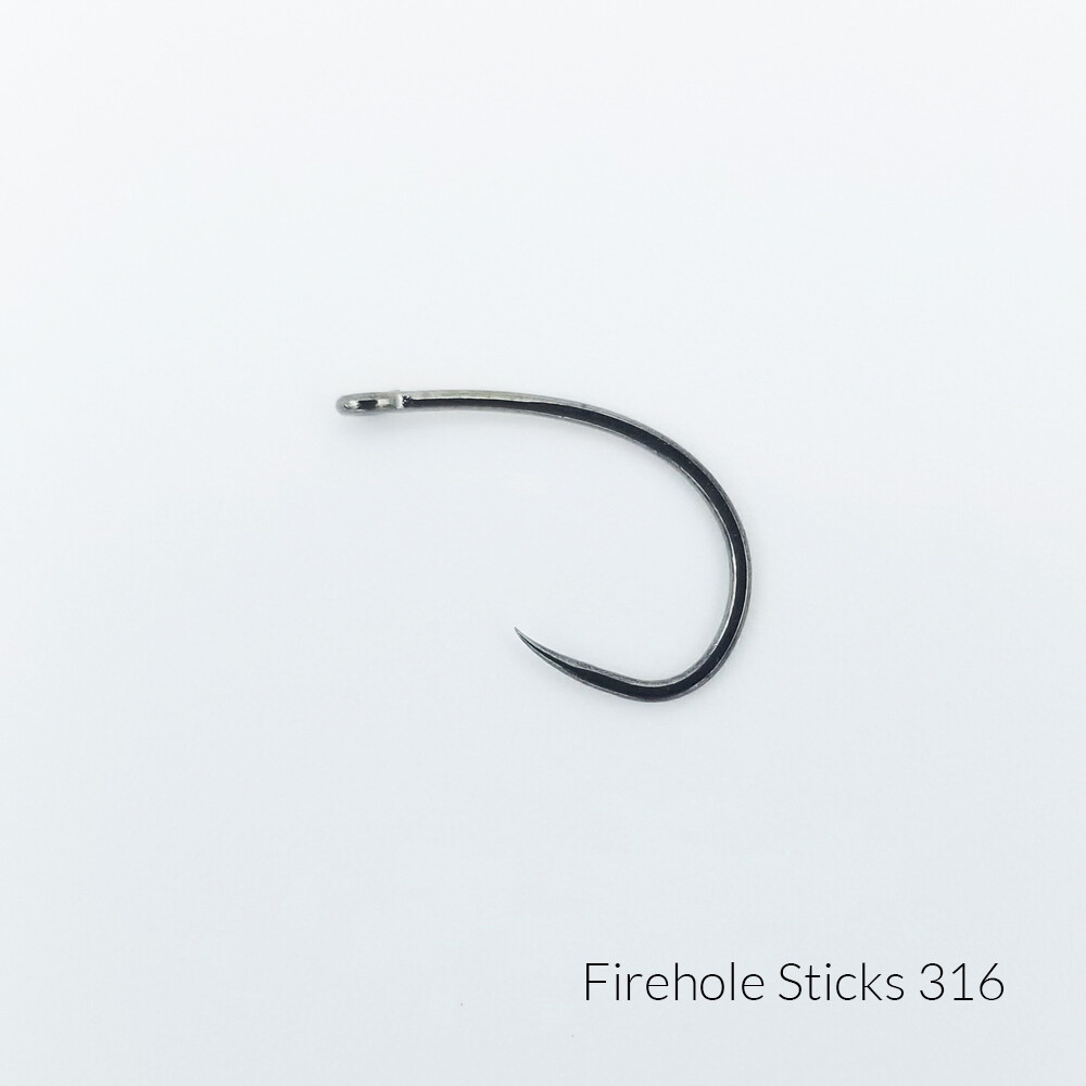Firehole Outdoors Hooks 316 Barbless Wide Gape Nymph/Emerger-Fly Tying - 36 pack