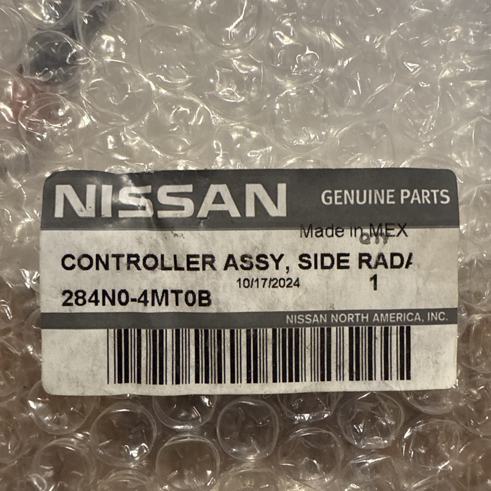 Genuine Nissan Blind Spot Radar 284N0-4MT0B 2024-25 ROGUE 2025 KICKS OEM