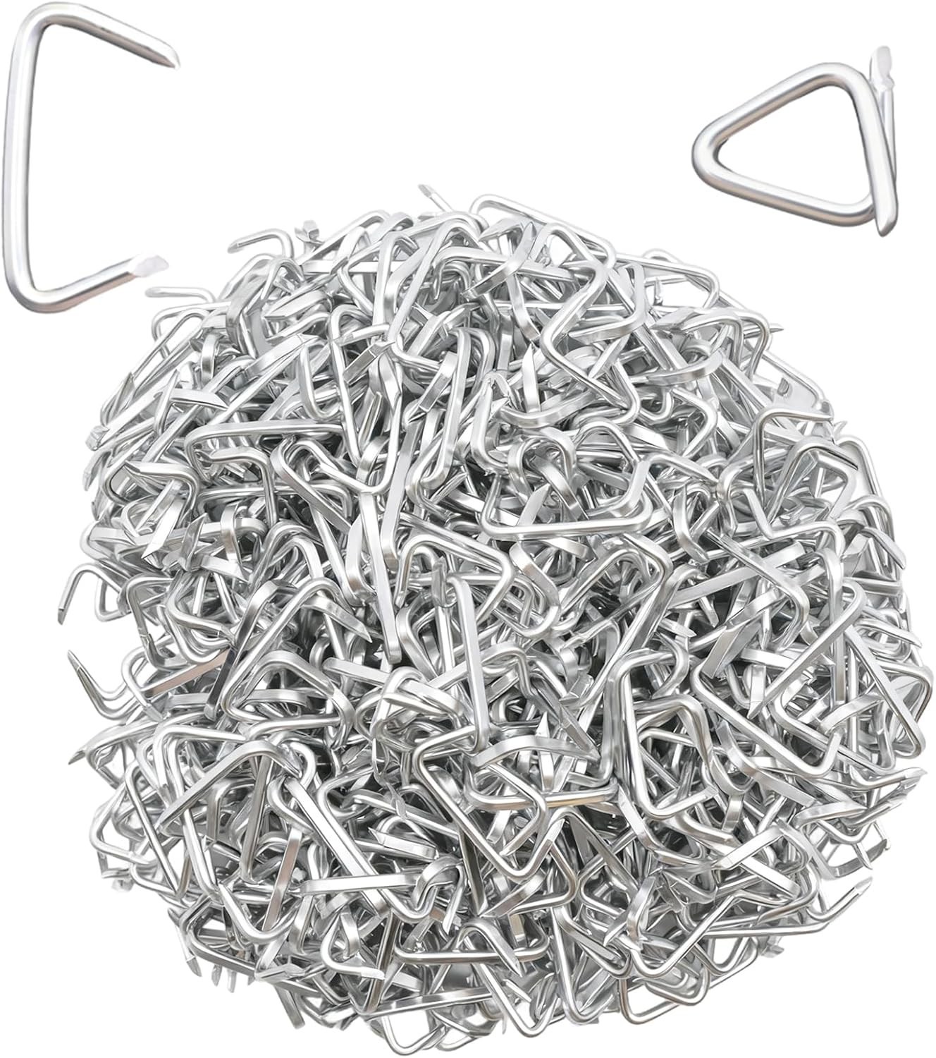 600 pcs 3/4" Galvanized Hog Rings for Auto Upholstery, Fencing, 600 Pcs