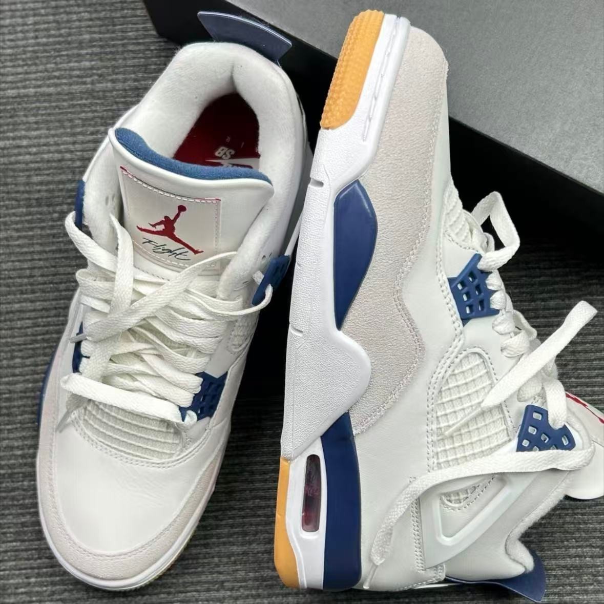 Jordan 4 Retro SB "Navy Blue" Mens Mid Top Basketball Shoes - Size 7-12
