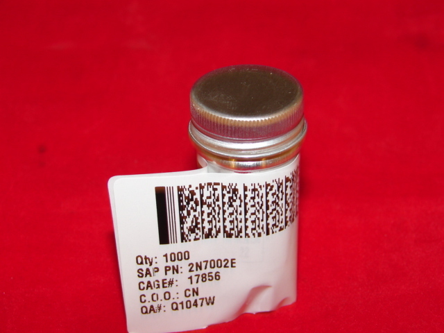 VISHAY 2N7002E N CHANNEL MOSFET, 60V, 240MA TO-236 (LOT OF 1000) *NIB*