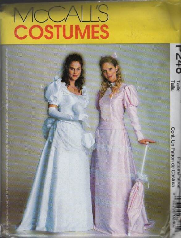 P248 MCCALL'S COSTUMES MISSES'/MISS PETITE VICTORIAN COSTUMES SZ 12-16