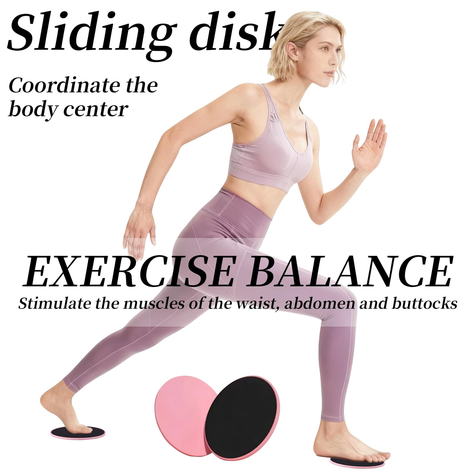 Exercise Core Sliders for Working Out - Dual Sided Gliding Discs for Full Bod...