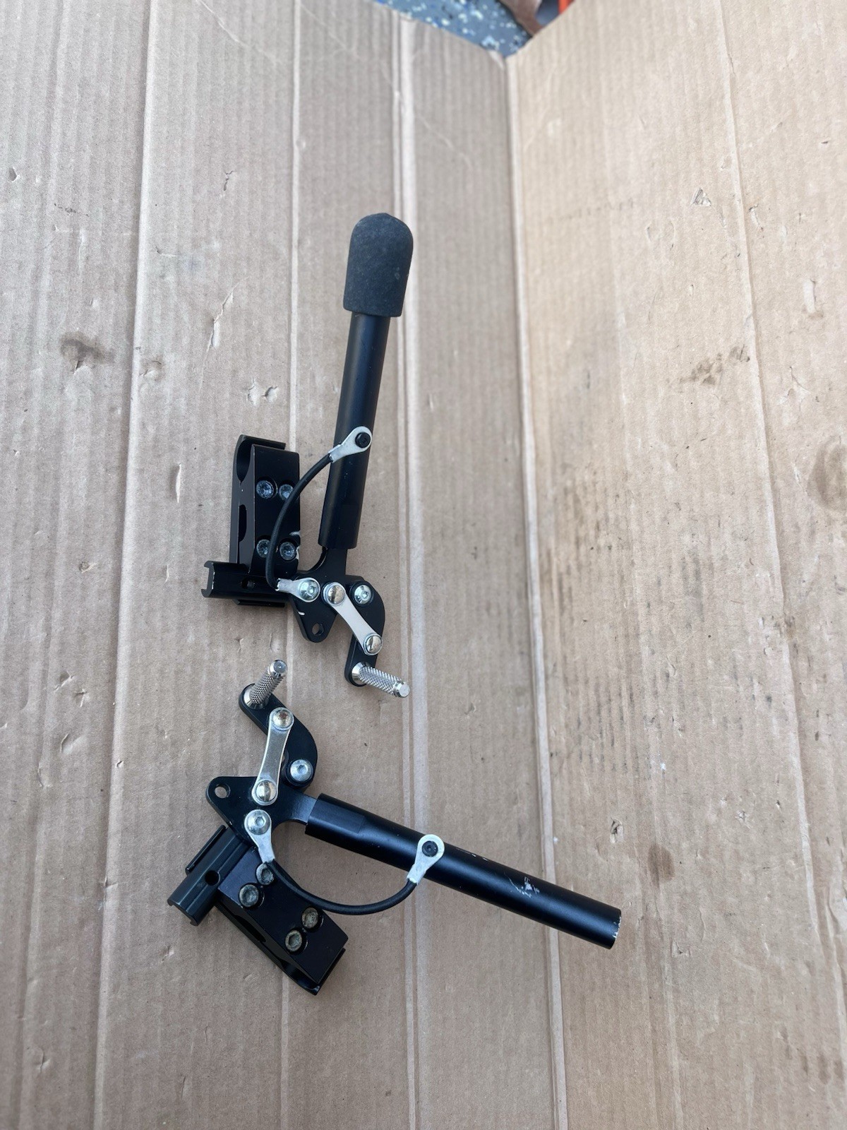 Pair - Pull to Lock Hand Brake Quickie, Ki Mobility Catalyst 5VX Wheelchair #211
