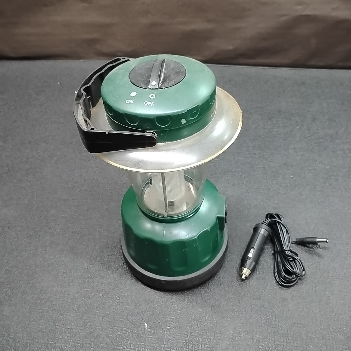 10" Green Plastic LED Rechargable Light camping Flashlight Lantern