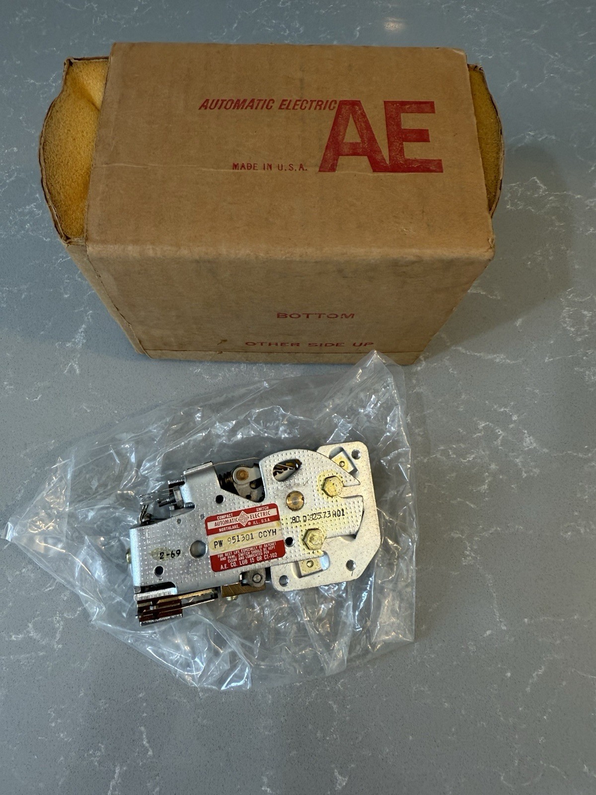 Vintage Automatic Electric AE PW951301 CCYH Switch Assembly NOS USA