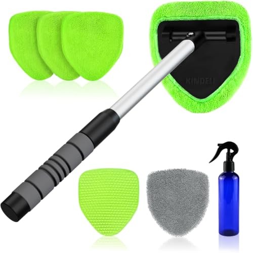 XINDELL Windshield Cleaner Tool – Car Interior Window Cleaning Kit with 19in