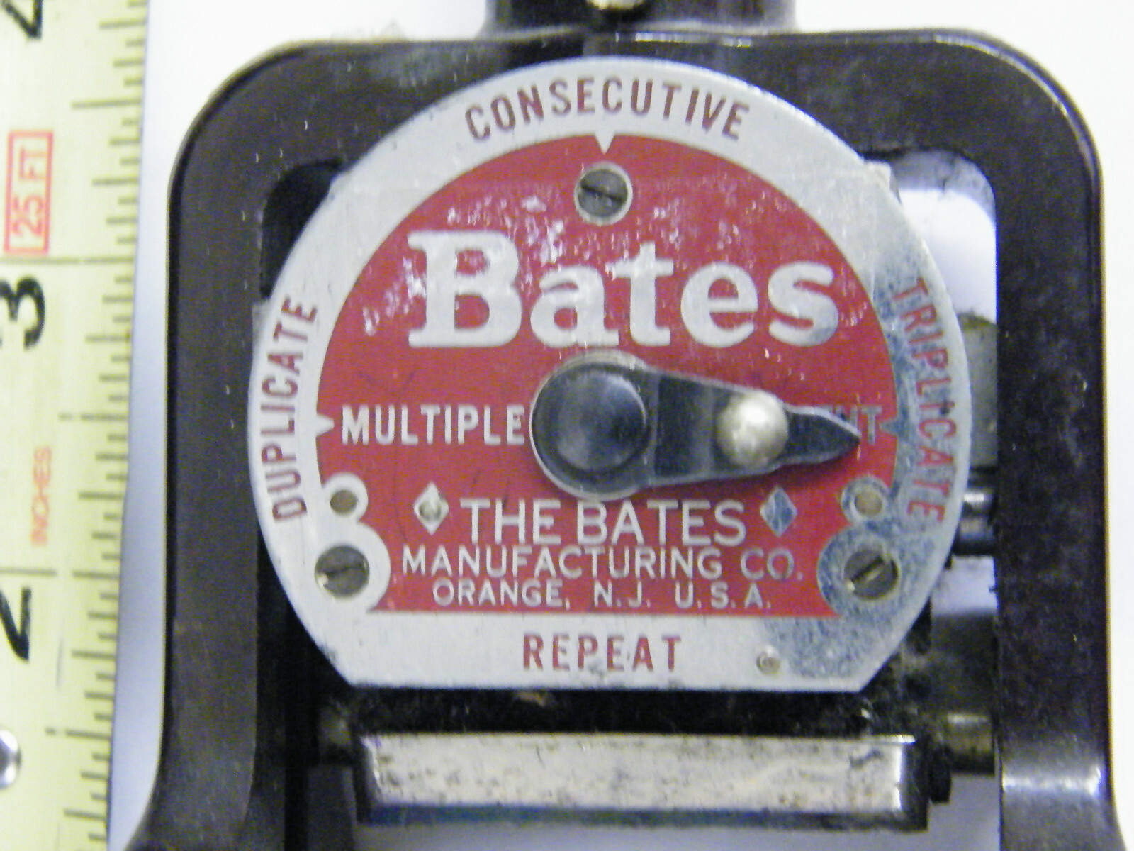 Vintage Bates Automatic Numbering Machine USA
