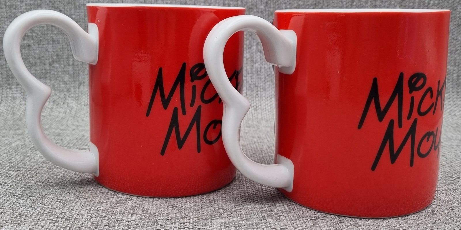 Set Of 2 Disney Mickey Mouse 3D Mugs