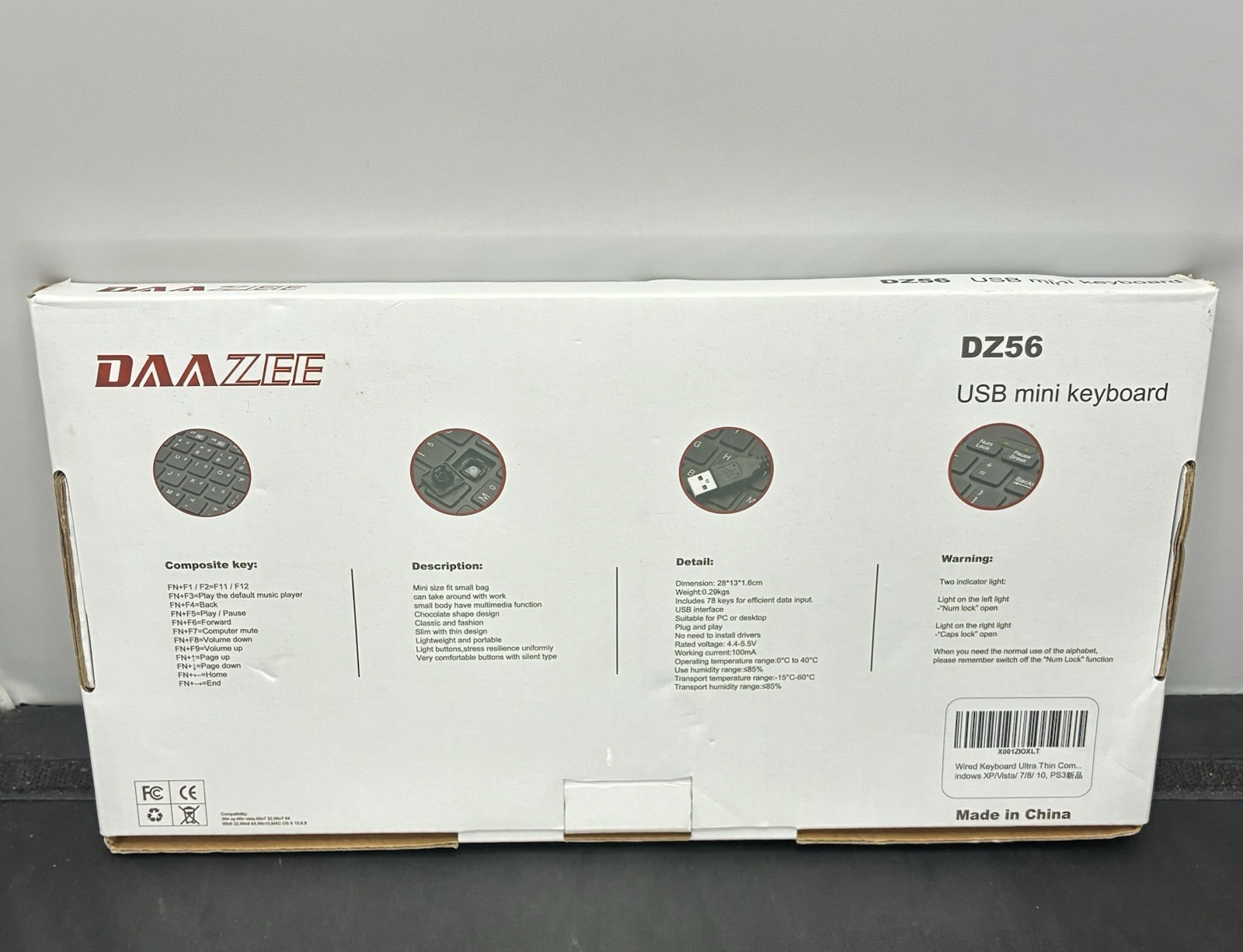 Daazee USB Black Mini Keyboard⭐️
