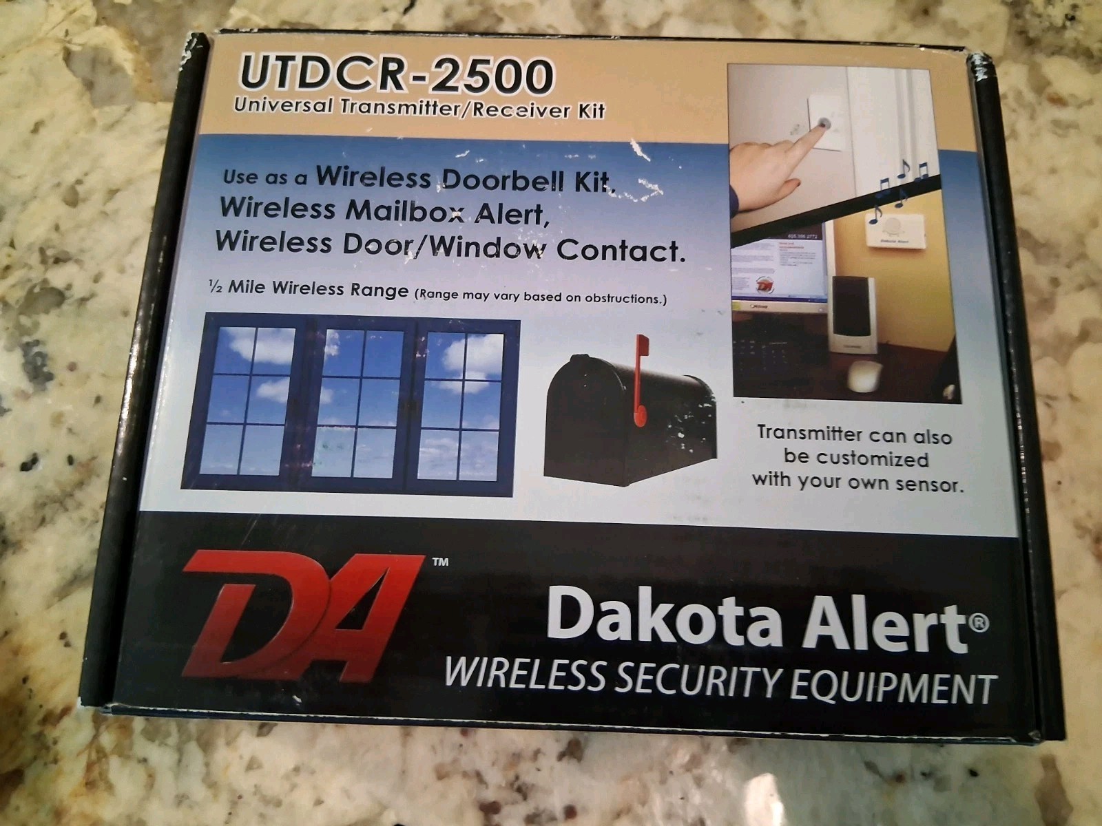 Dakota Alert UTDCR-2500 Transmitter Receiver Wireless Door/Window Security Kit