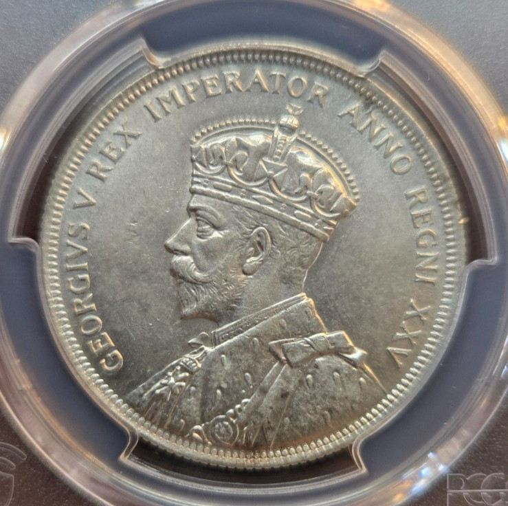 1935 Canada Silver (.800) Dollar • PCGS NFC MS-63 • George V • Key Date!