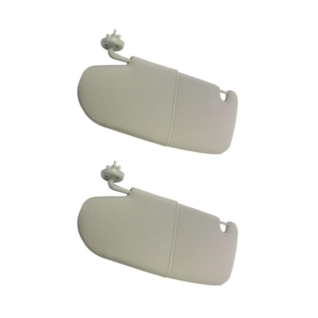 2X Sun Visor Plastic Cloth Left Tan Beige for Dodge Ram 1500 2500 3500 2002-2010