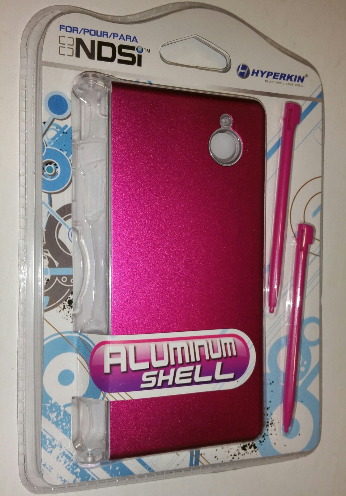MINT NEW Sealed Pink Aluminum Shell with 2 Stylus Pens for Nintendo DSi Hyperkin