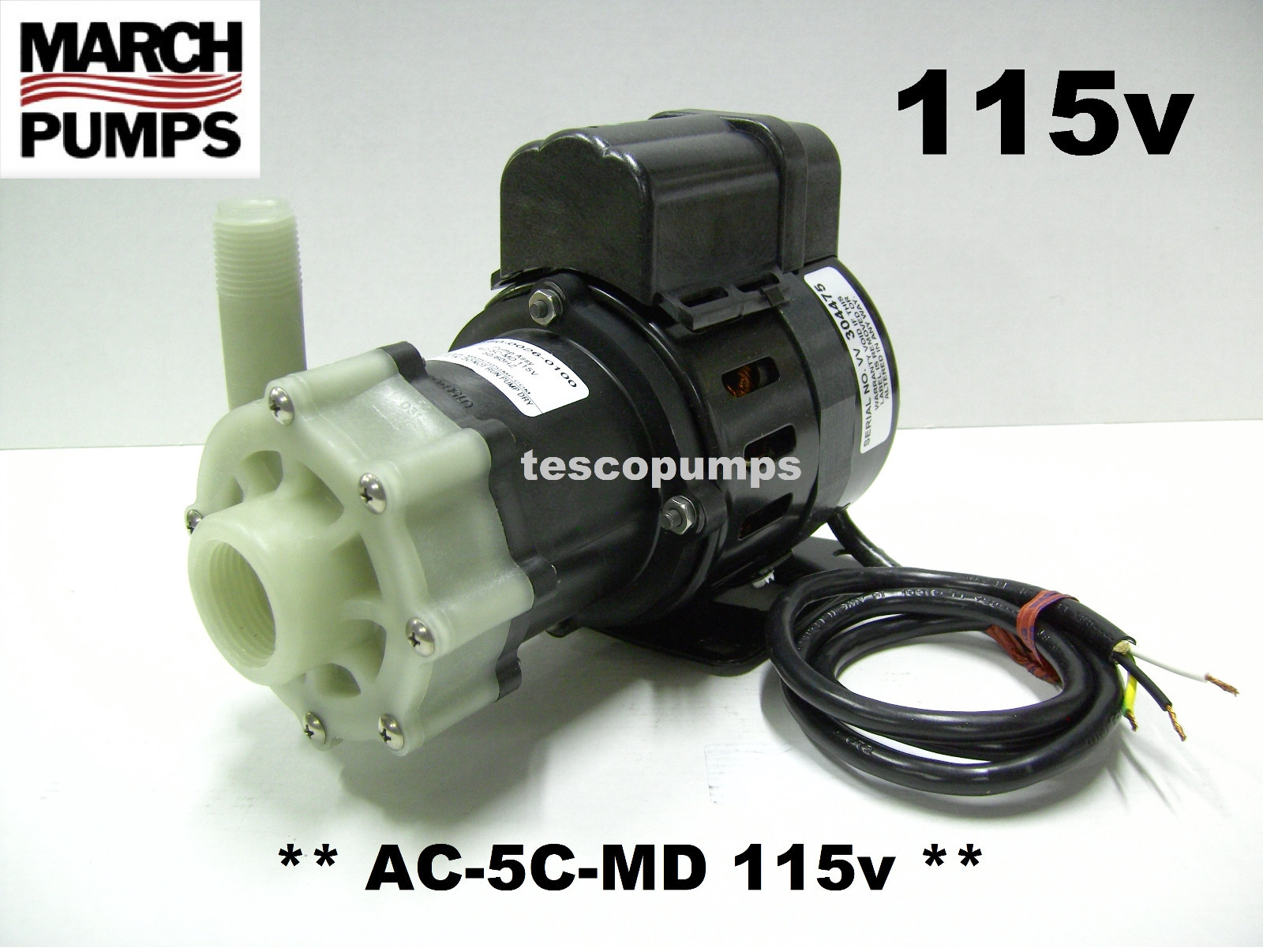 March pump AC-5C-MD 115v 50/60 hz 0150-0026-0100 PMA1000