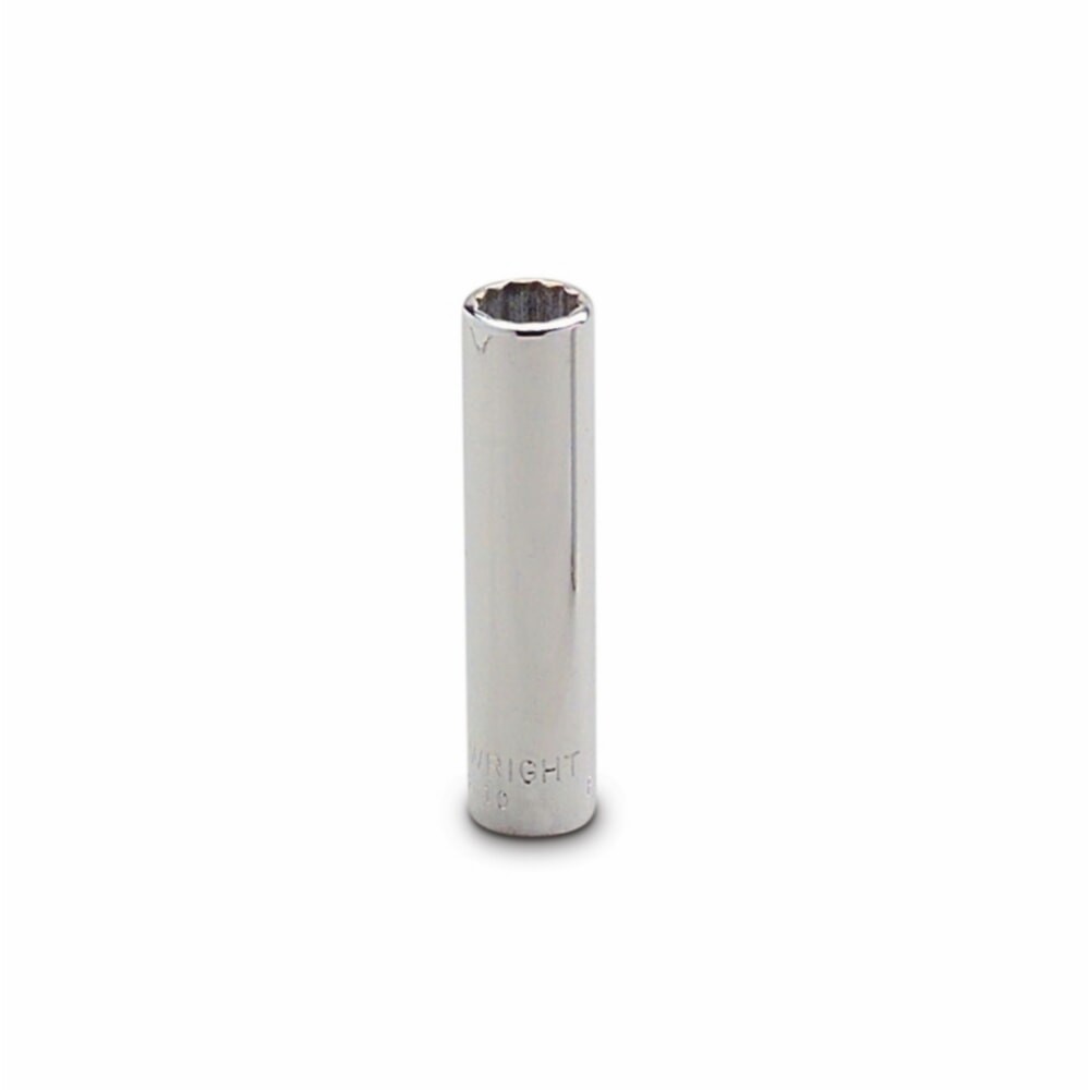 Wright Tool 2609 1/4" Drive Chrome Deep Socket 12 Point SAE 9/32"