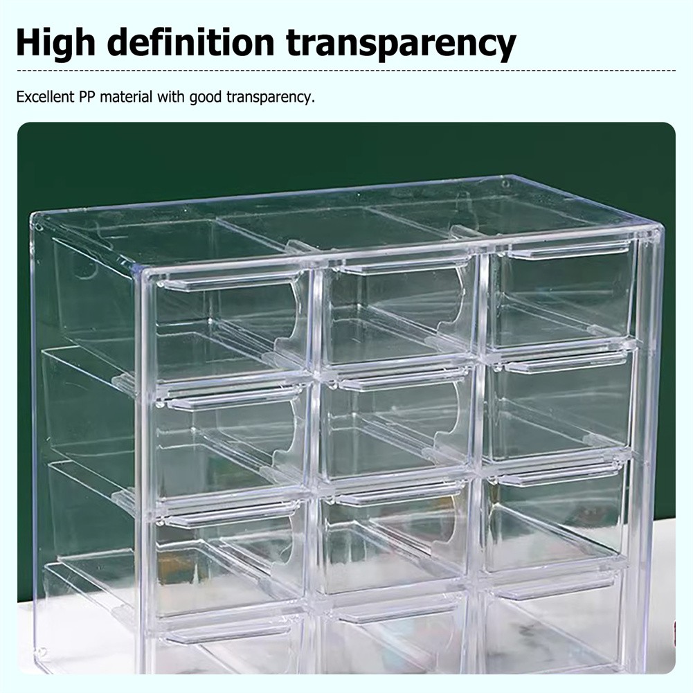 Car Display Case Holds For 1/64 Scale Hotwheels Storage 12 Cars Stackable