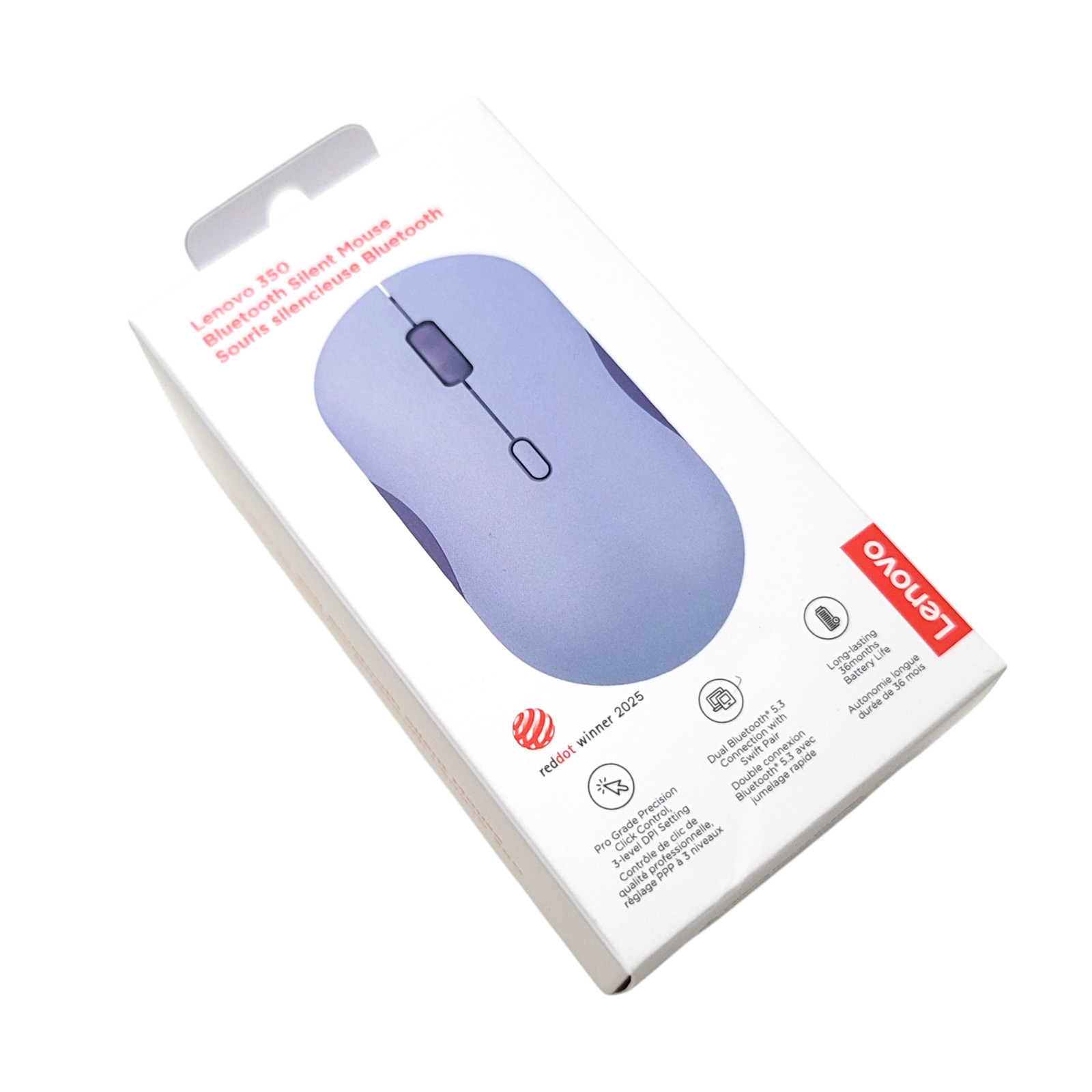 Lenovo 350 Bluetooth Silent Mouse – Meta Grape - Model GY51S61911 - NEW
