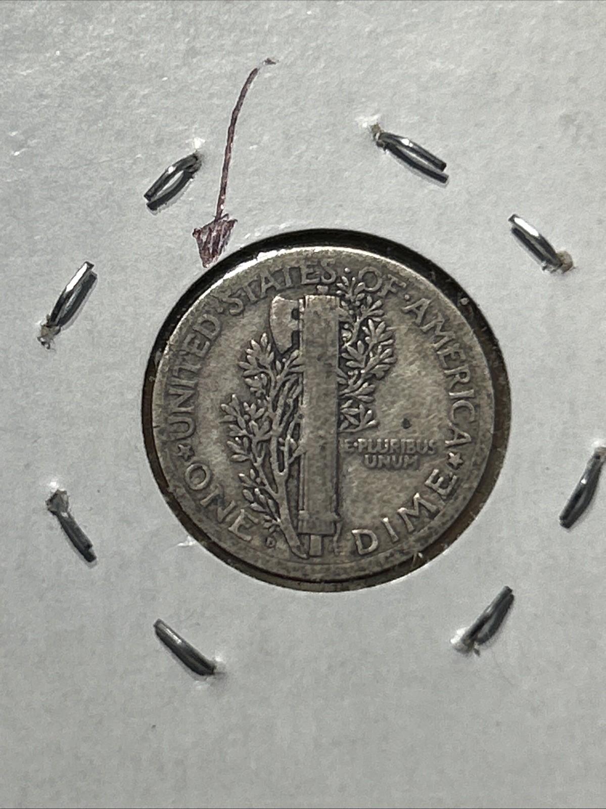 1920-D Mercury Silver Dime BIG DIE CRACK Error Massive Die Cracks