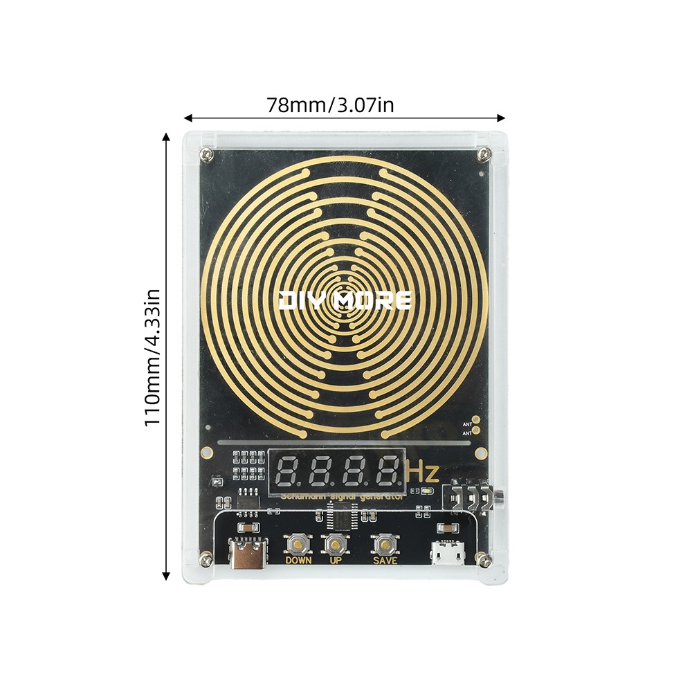 DC 5V 0.01-9999HZ Adjustable Frequency Schumann Wave Sine Wave signal Generator