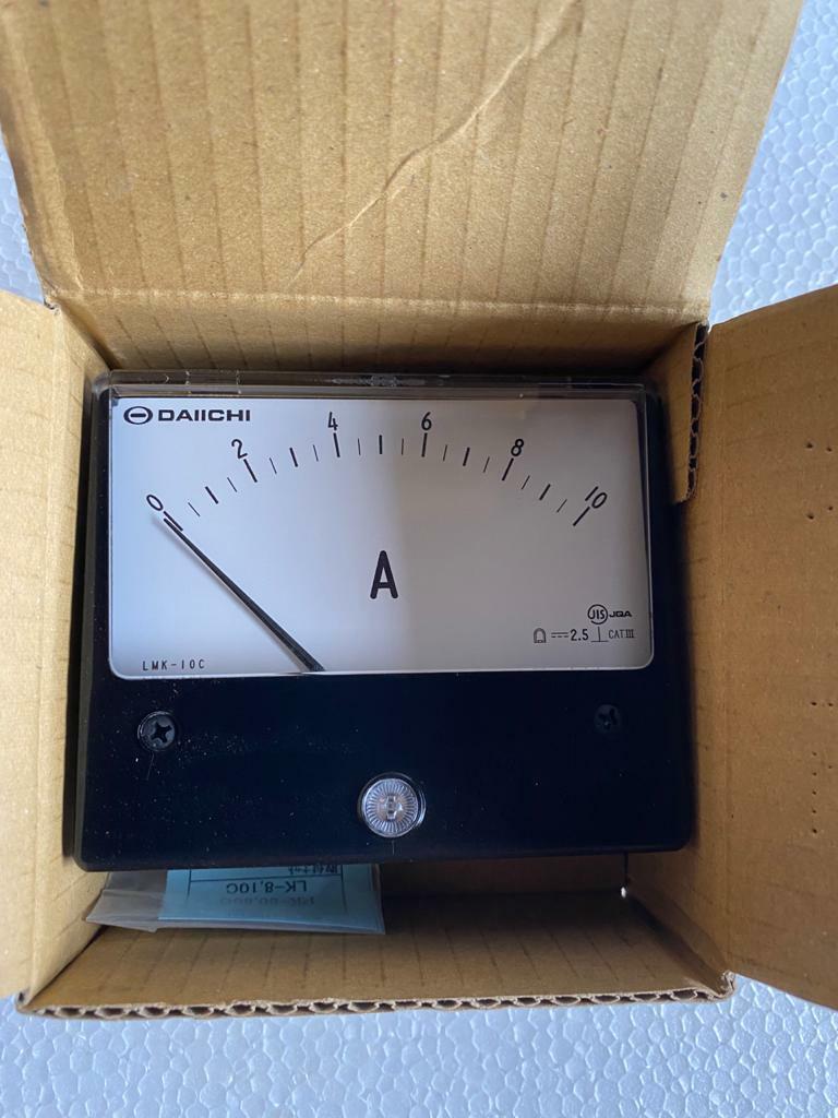 Daiichi LMK-10C Oblong Meter LK Series DC Voltmeter Ammeter